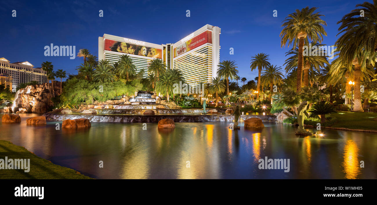 Mirage Hotel, Strip, South Las Vegas Boulevard, Las Vegas, Nevada, USA Stockfoto