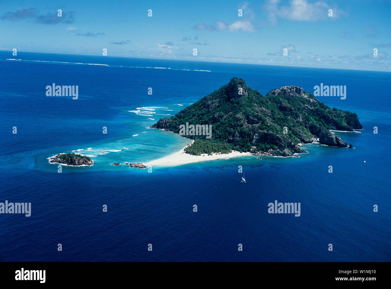 Monuriki Island, Drehort von Cast Away T.Hanks, Fidschi Stockfoto