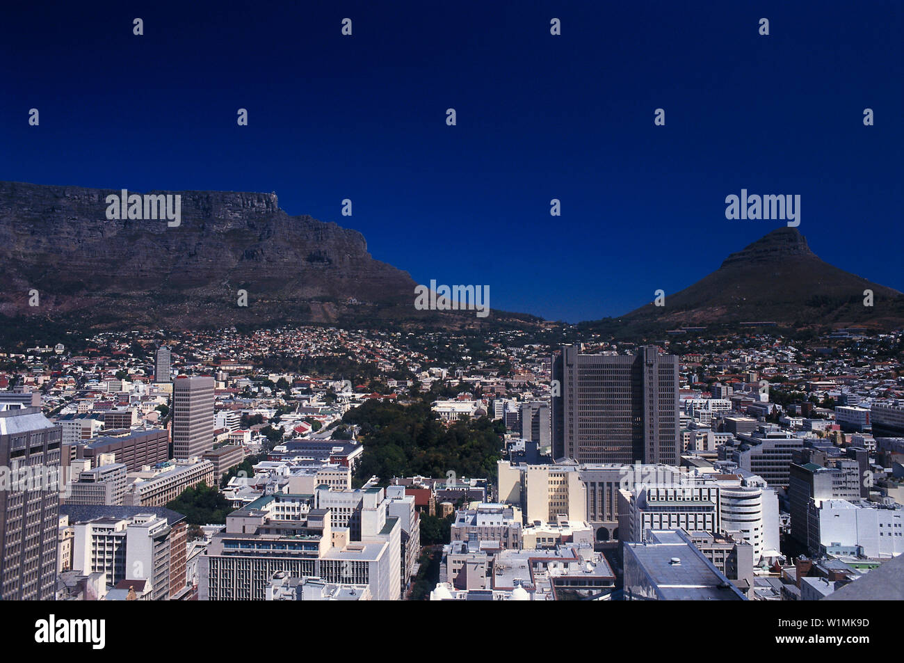 Stadtzentrum & Tafelberg, Cape Town South Africa Stockfoto