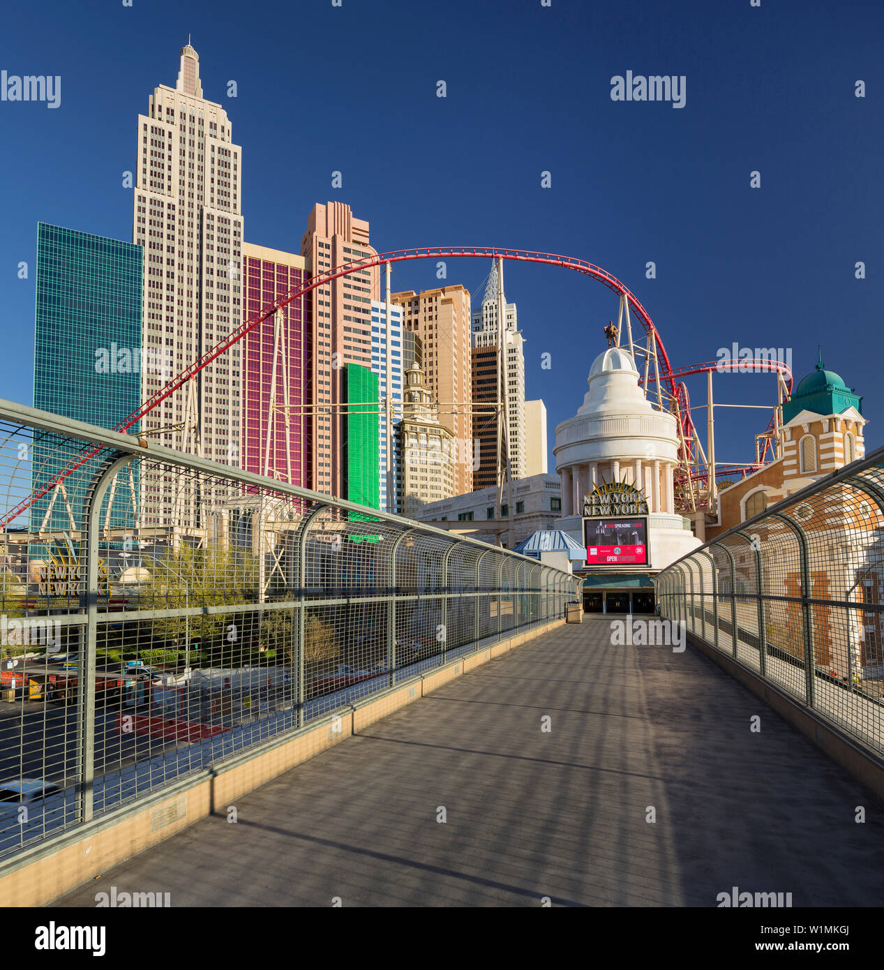 New York New York Hotel, Strip, Las Vegas Boulevard, Las Vegas, Nevada, USA Stockfoto