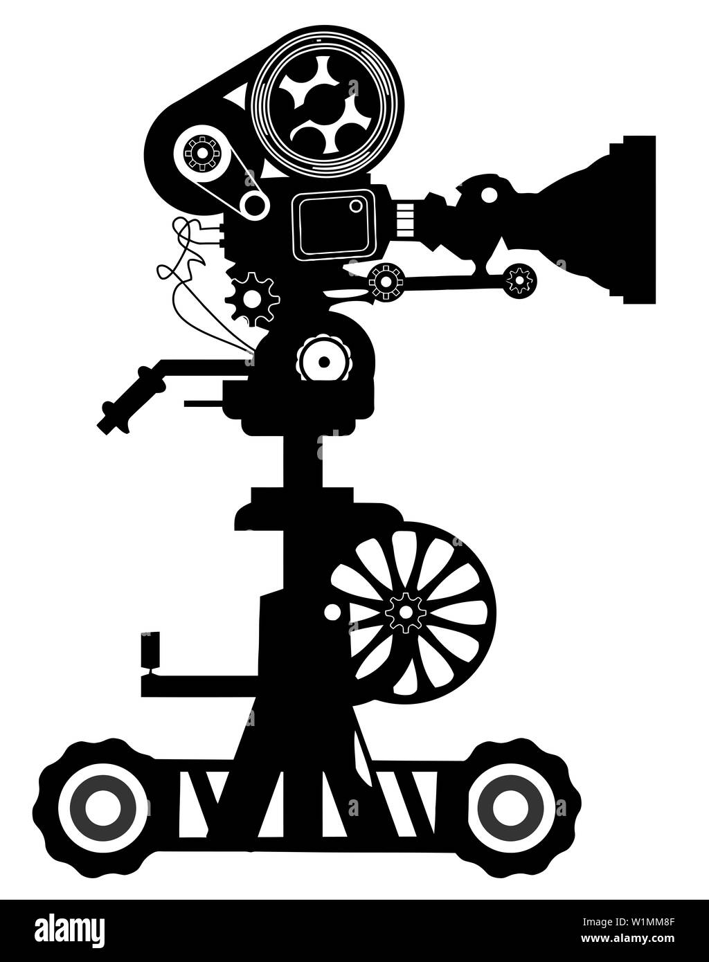 Film retro Kinematografie Objekt Kino silhouette Film Stockfoto