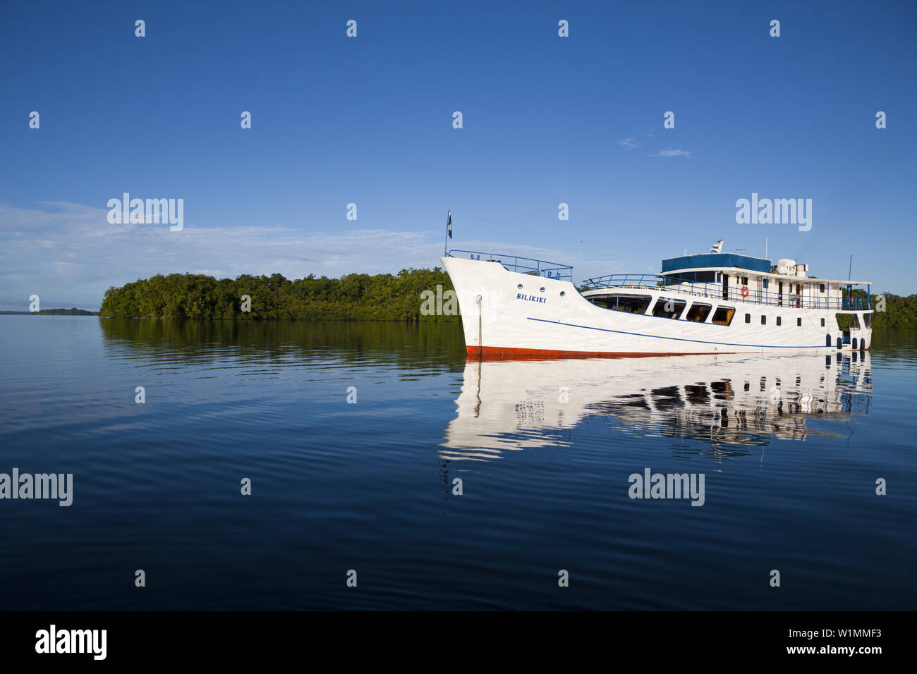 Bilikiki Liveaboard, Marovo Lagune, Salomonen Stockfoto