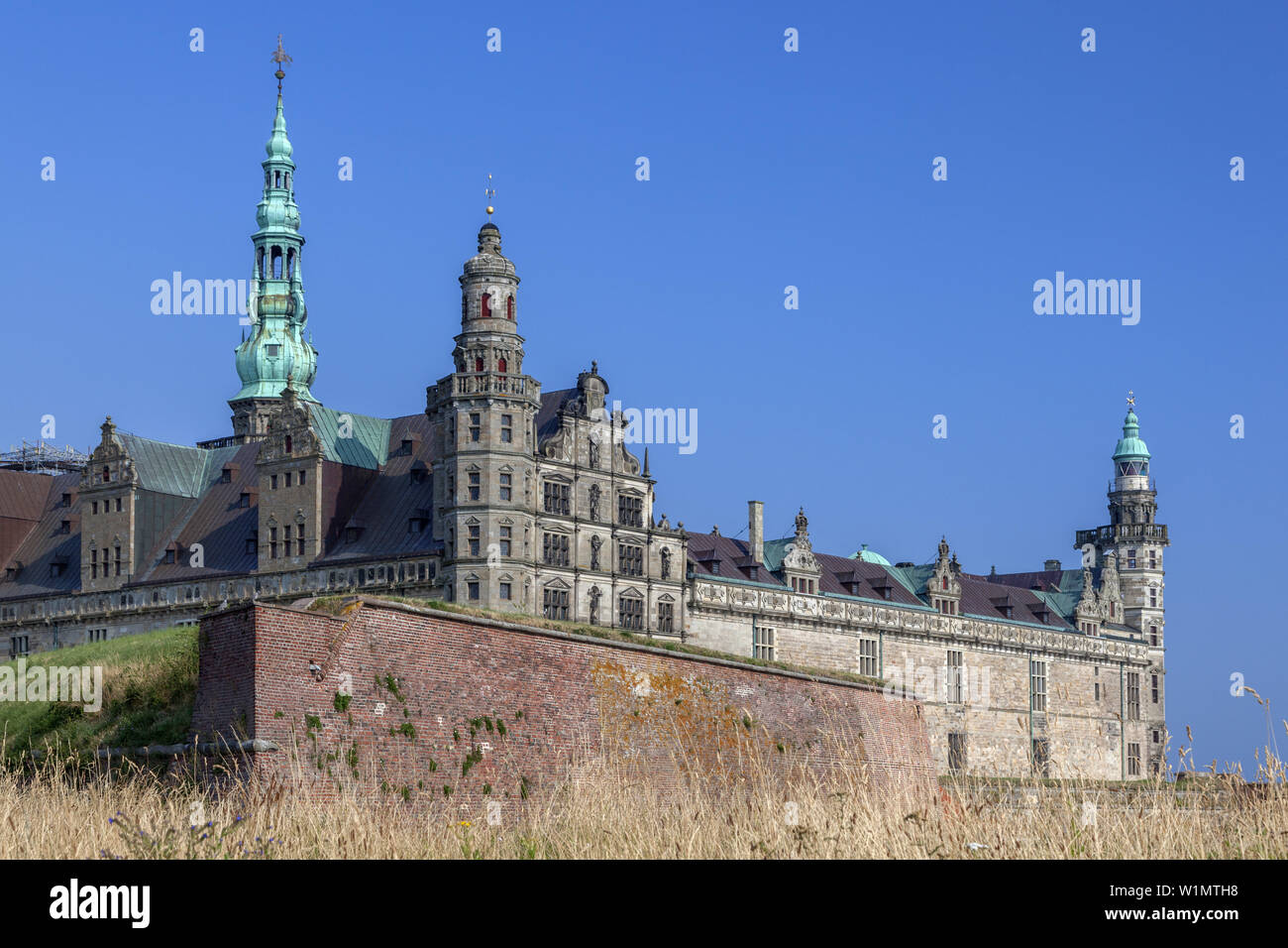 Schloss Kronborg Slot, Helsingør, Insel von Neuseeland, Skandinavien, Dänemark, Nordeuropa Stockfoto