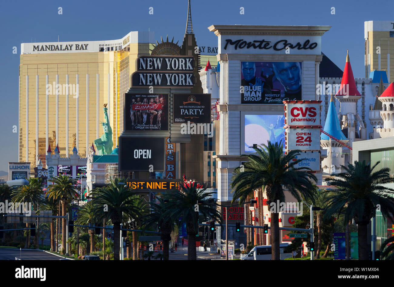 Streifen, South Las Vegas Boulevard, Las Vegas, Nevada, USA Stockfoto