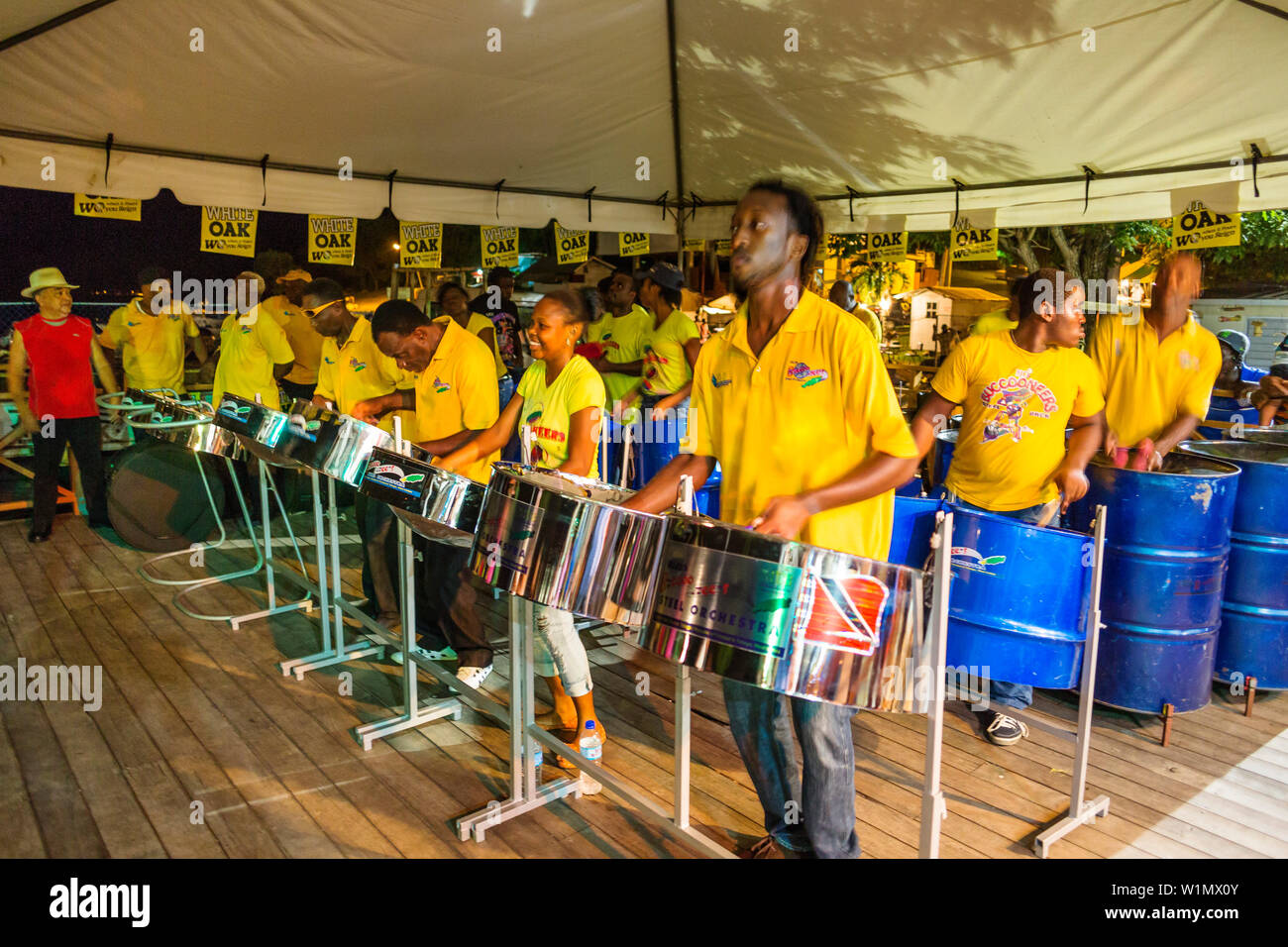 Steel Band, Karibik, Tobago, West Indies, Südamerika Stockfoto
