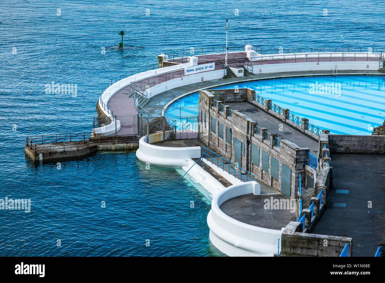 Tinside Pool direkt am Meer an der Plymouth Hoe. Devon, England. UK. Stockfoto