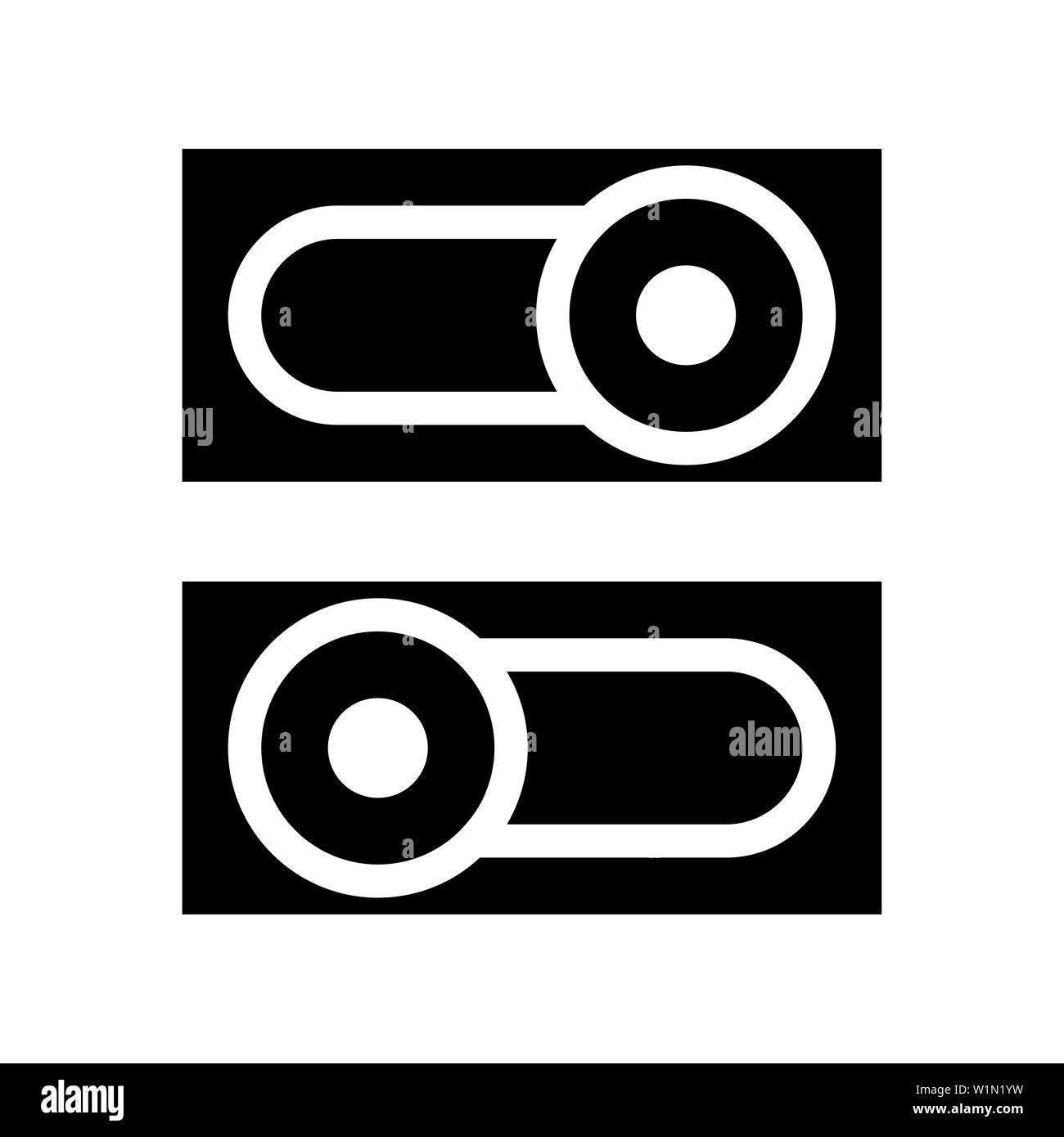 Netzschalter Symbol. flachbild Abbildung: Netzschalter vektor Symbol für das Web. Perfekt für Website, Muster, App, etc. Stockfoto