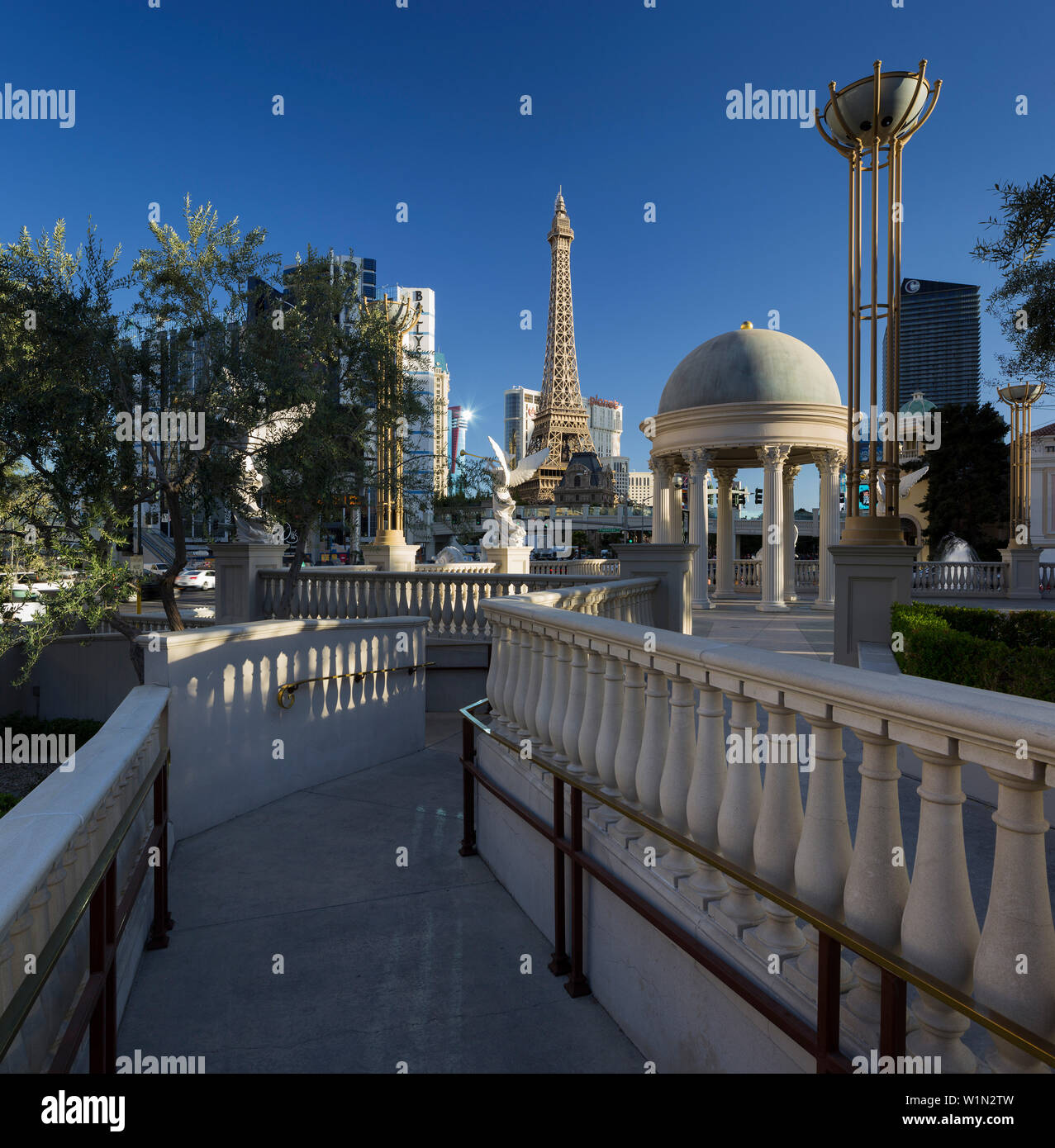 Caesars Palace Hotel, Eiffelturm, Streifen, Las Vegas Boulevard South, Las Vegas, Nevada, USA Stockfoto