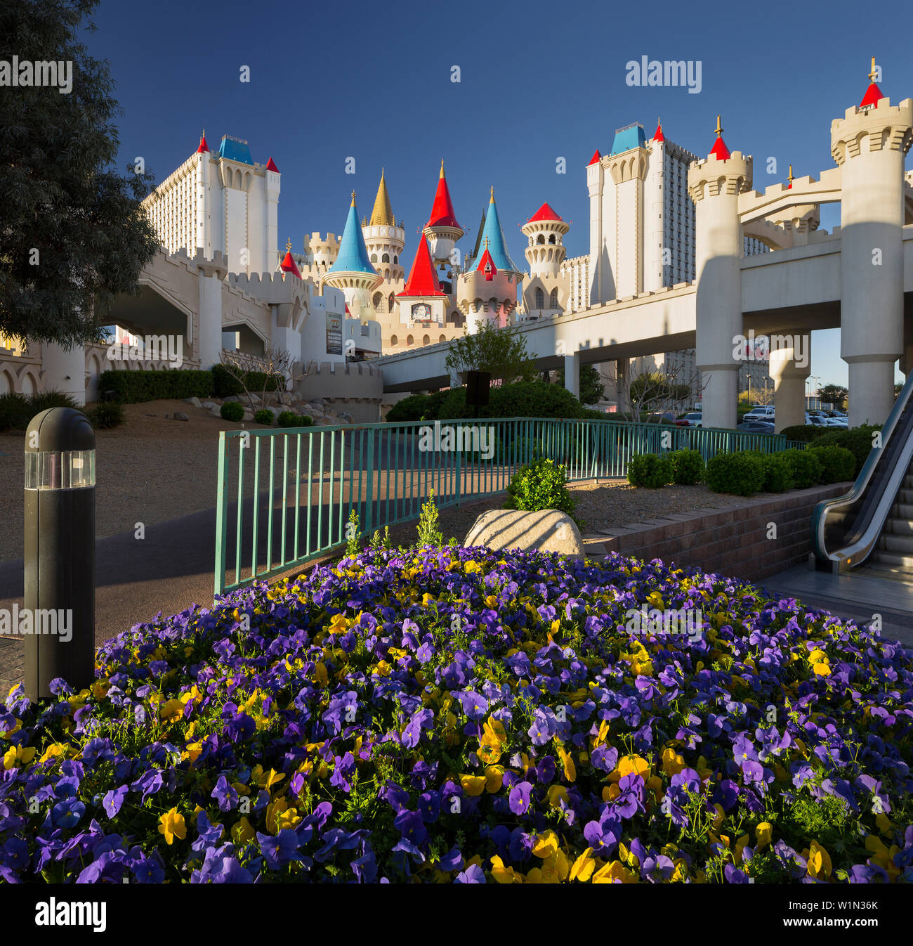 Excalibur Hotel, Strip, Las Vegas Boulevard South, Las Vegas, Nevada, USA Stockfoto