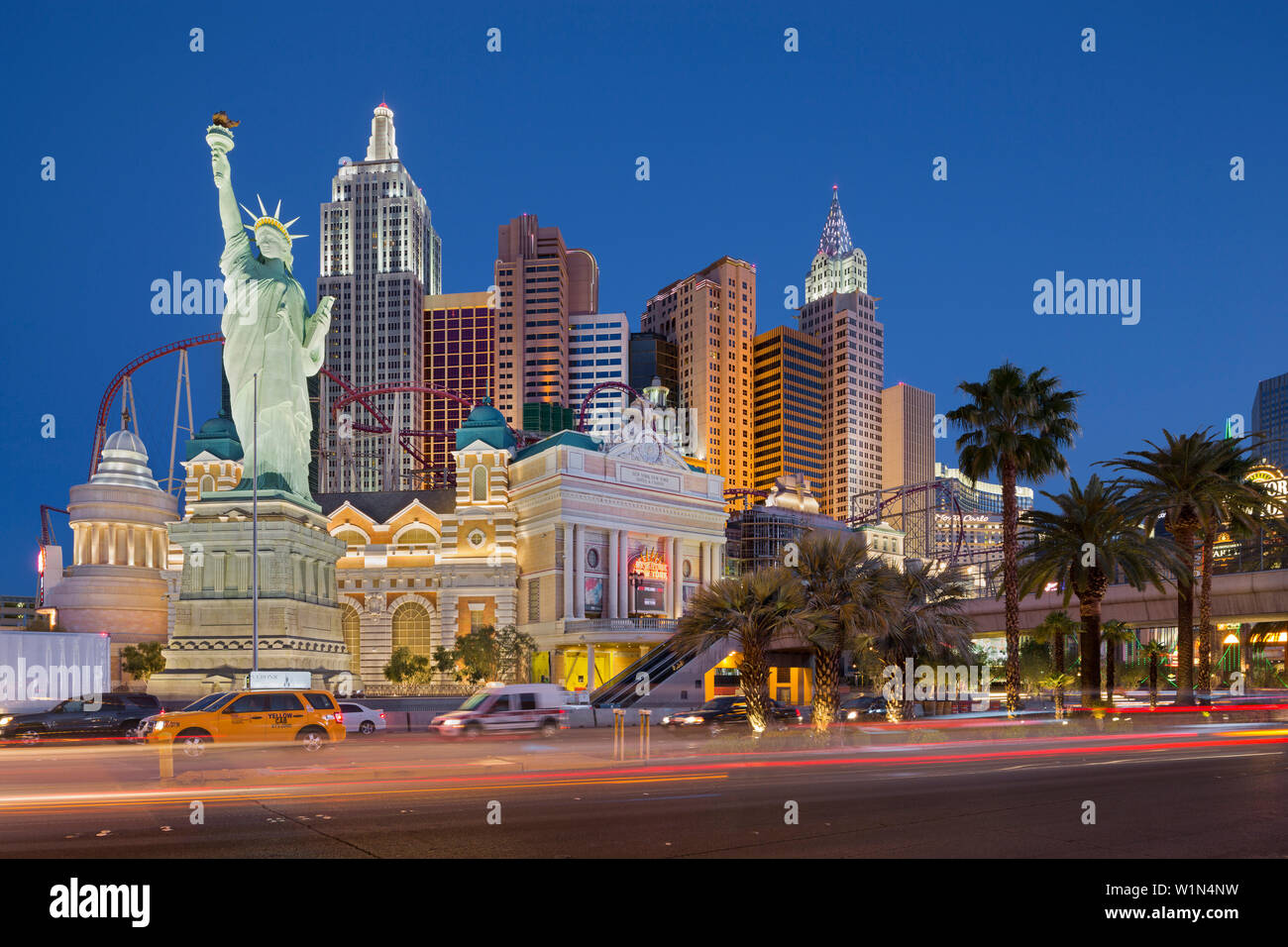 New York New York Hotel, Strip, Las Vegas Boulevard, Las Vegas, Nevada, USA Stockfoto