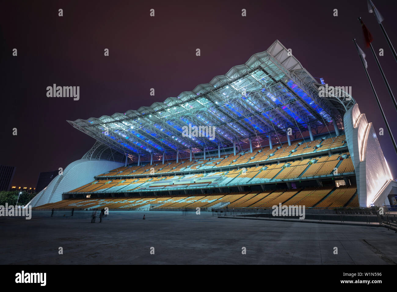 Stadion für Asien Spiele in der Innenstadt von Guangzhou, Provinz Guangdong, Pearl River Delta, China Stockfoto