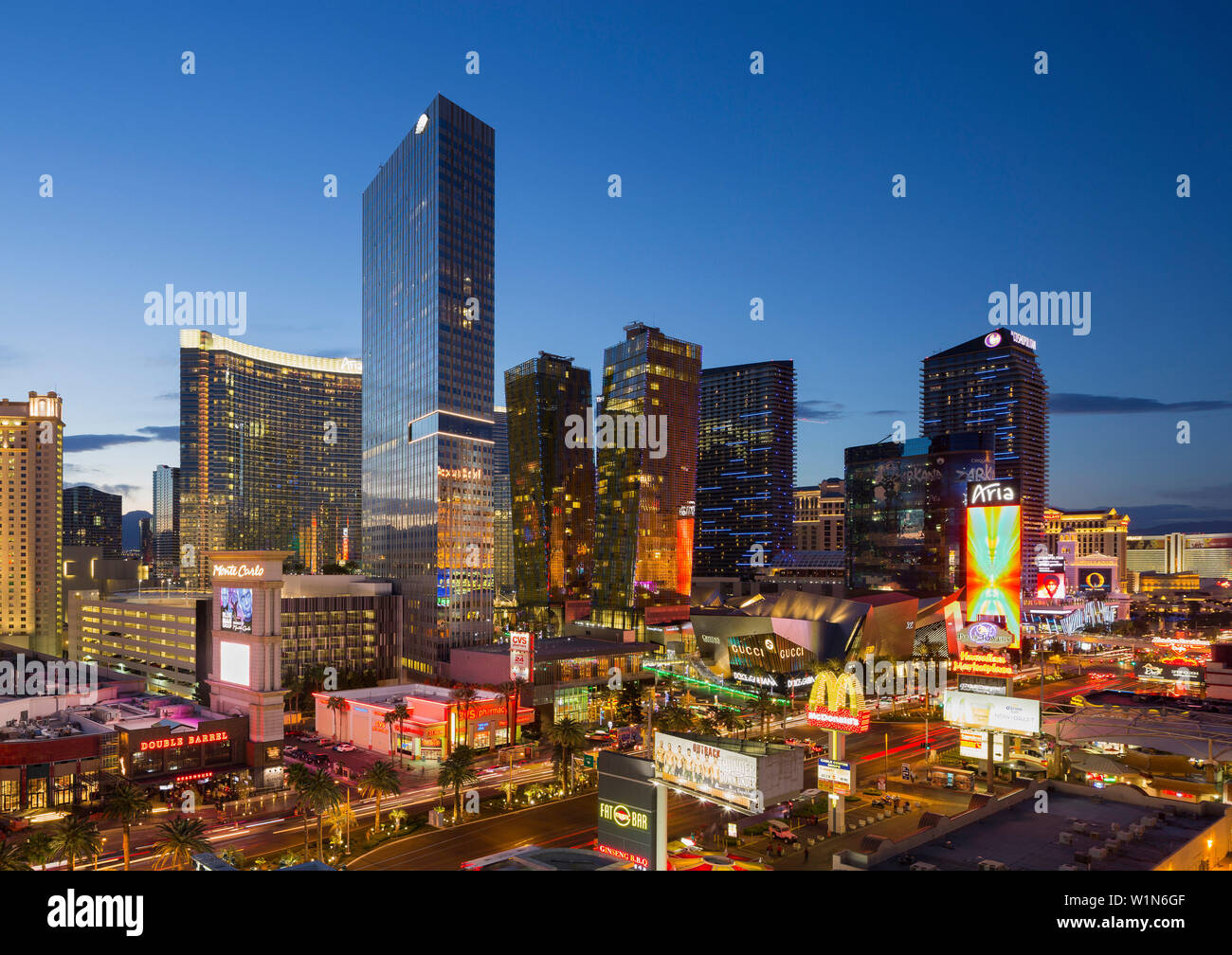 City Center Place, Veer Towers, Aria Resort, Strip, South Las Vegas Boulevard, Las Vegas, Nevada, USA Stockfoto