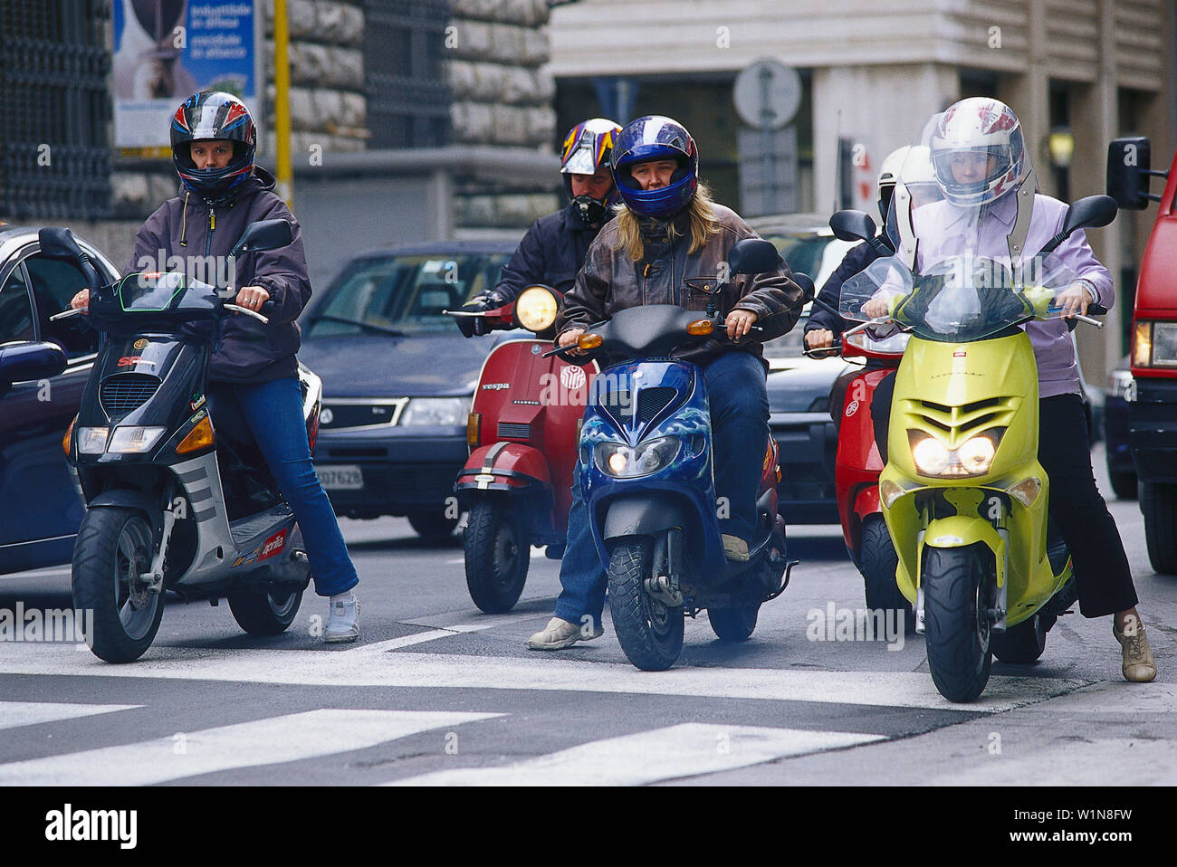 Streetlife, Borgo Teresiano, Triest, Friaul-Italien Stockfoto