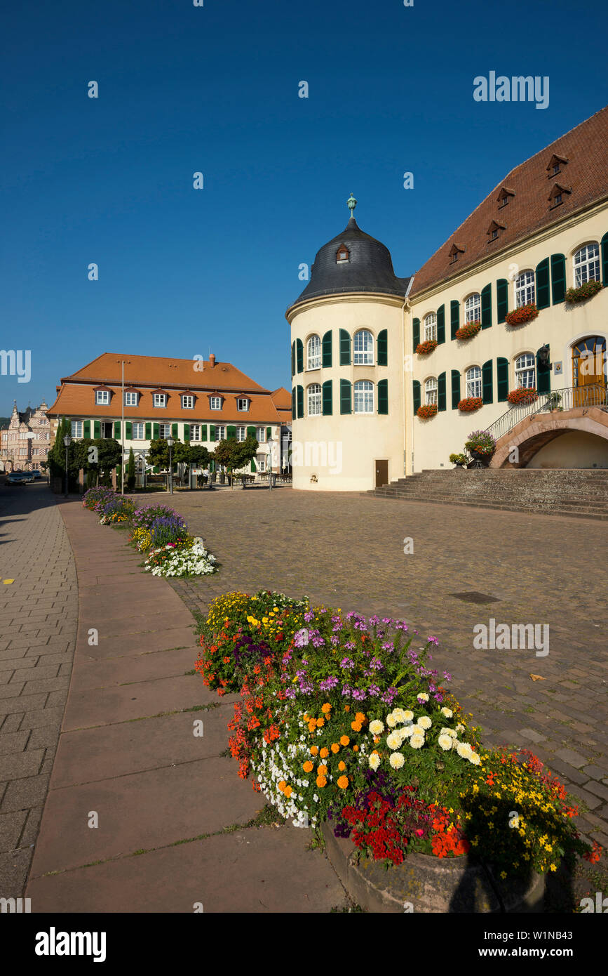 Schloss Bergzabern, Bad Bergzabern, Südliche Weinstraße, Pfalz, Rheinland-Pfalz, Deutschland Stockfoto