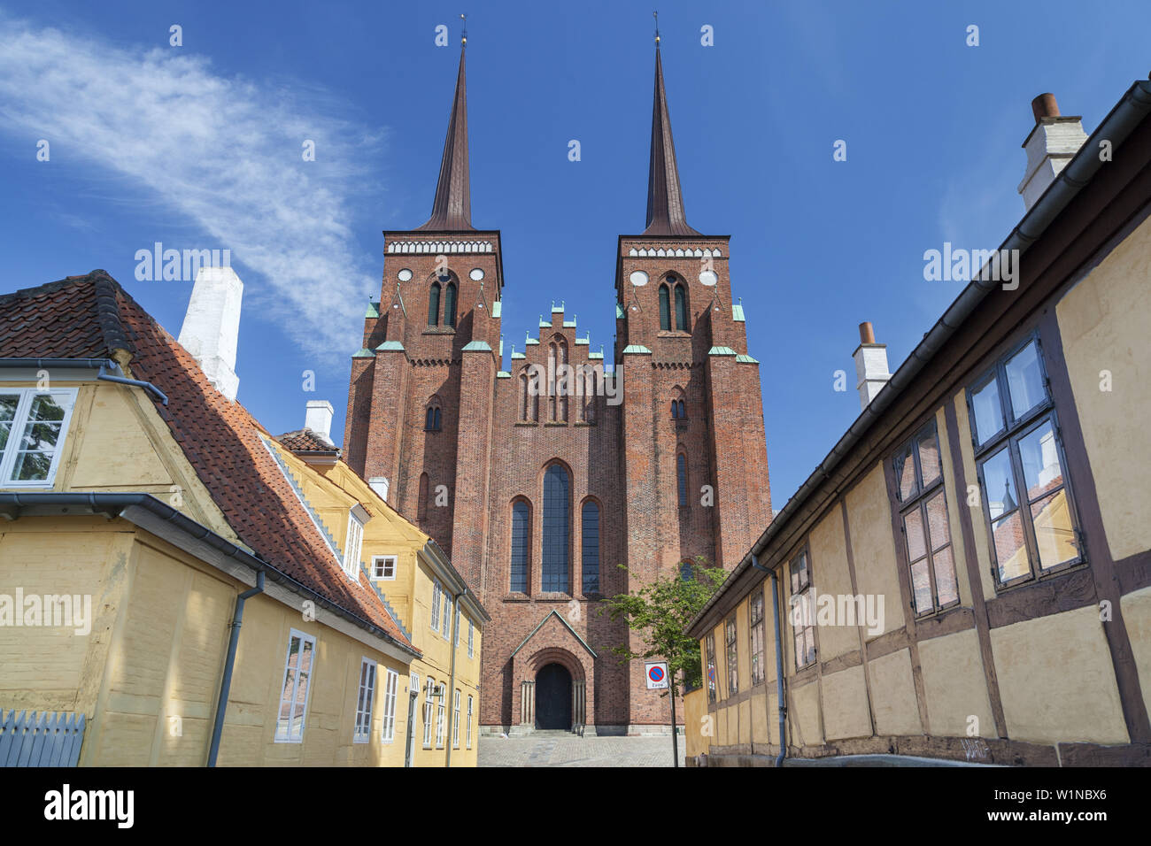 Kathedrale von Roskilde, Insel von Neuseeland, Skandinavien, Dänemark, Nordeuropa Stockfoto