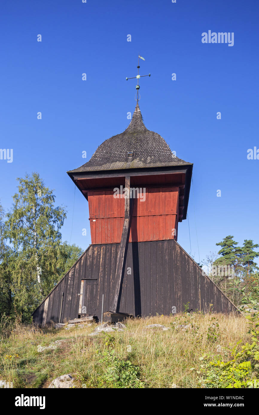 Glockenturm in Sigtuna, Uppland, Schweden, Schweden, Skandinavien, Nordeuropa, Europa Stockfoto
