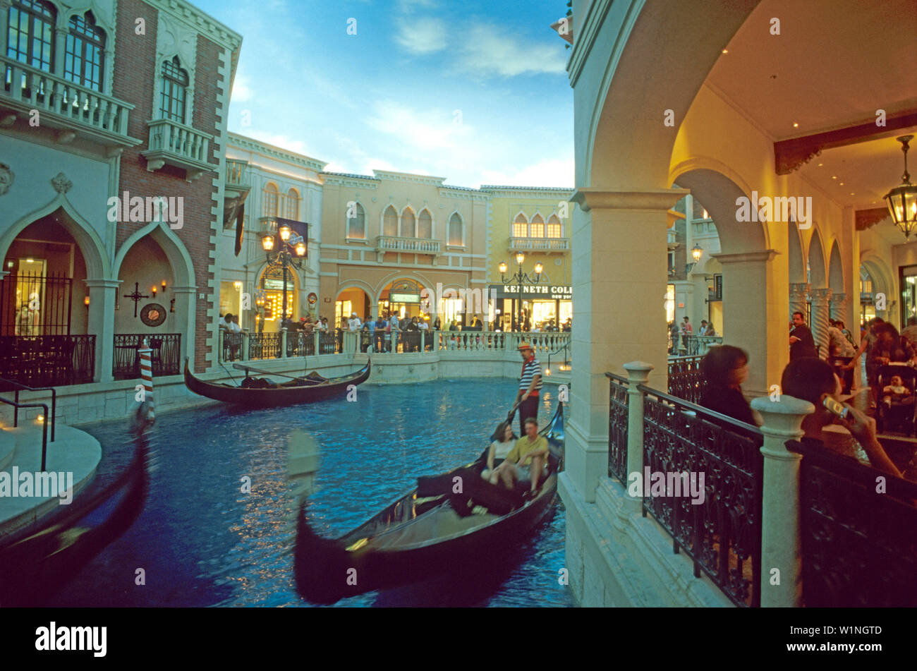 Canale Grande, der venezianischen, das Venetian Hotel and Casino, Las Vegas Boulevard, Las Vegas, Nevada, USA Stockfoto