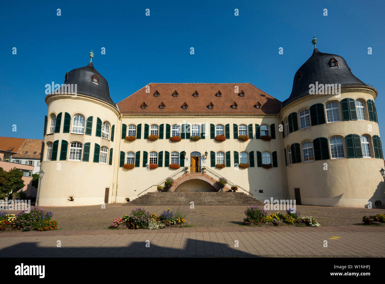 Schloss Bergzabern, Bad Bergzabern, Südliche Weinstraße, Pfalz, Rheinland-Pfalz, Deutschland Stockfoto