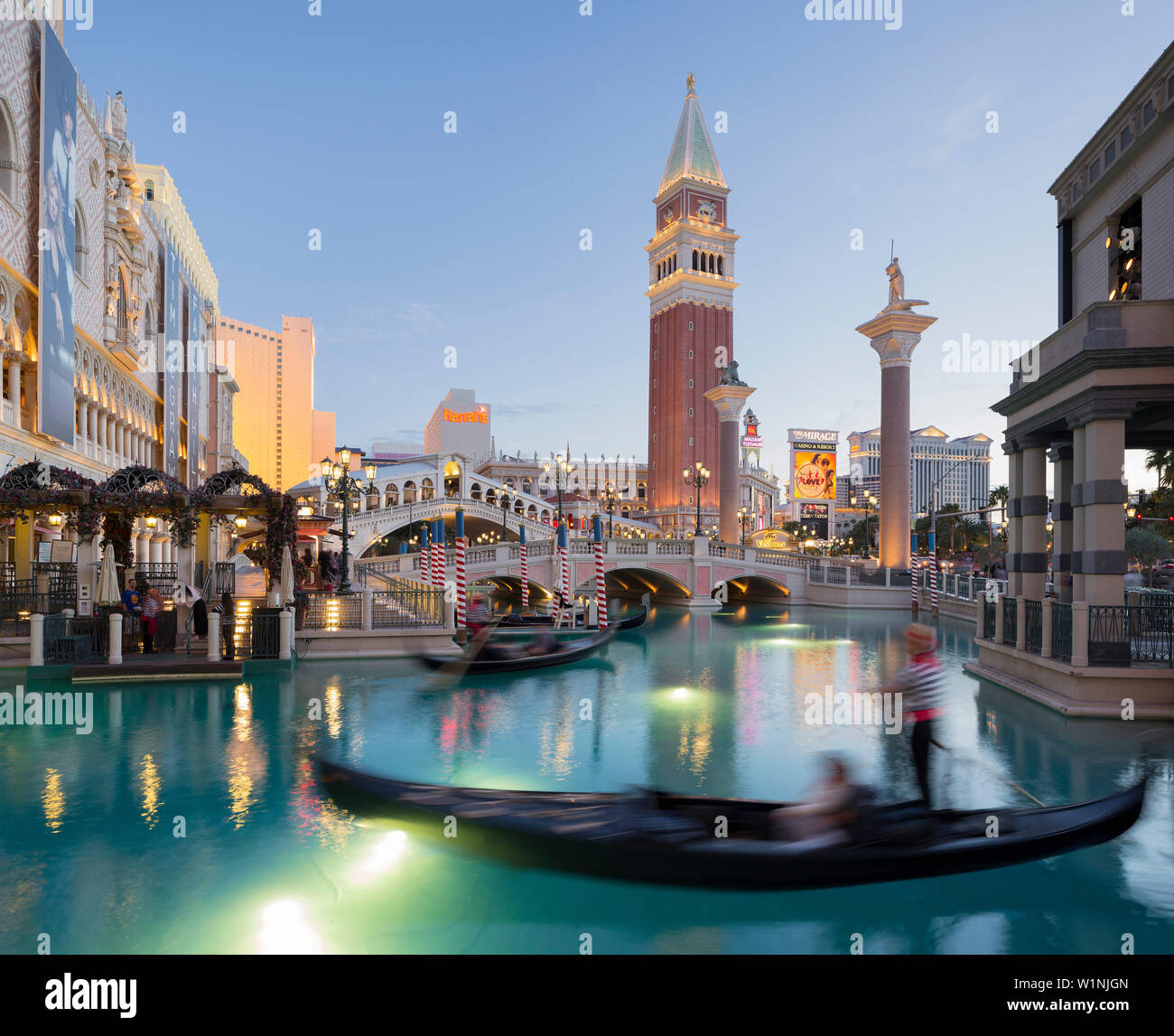 Venetian Hotel, Strip, South Las Vegas Boulevard, Las Vegas, Nevada, USA Stockfoto