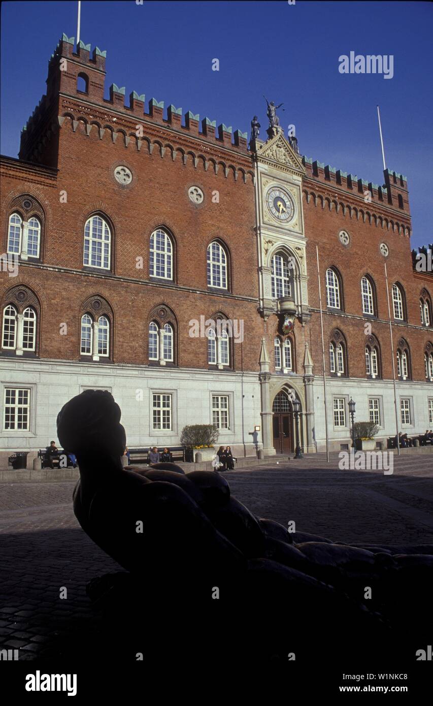 Rathaus, Odense, fünische Dänemark Stockfoto