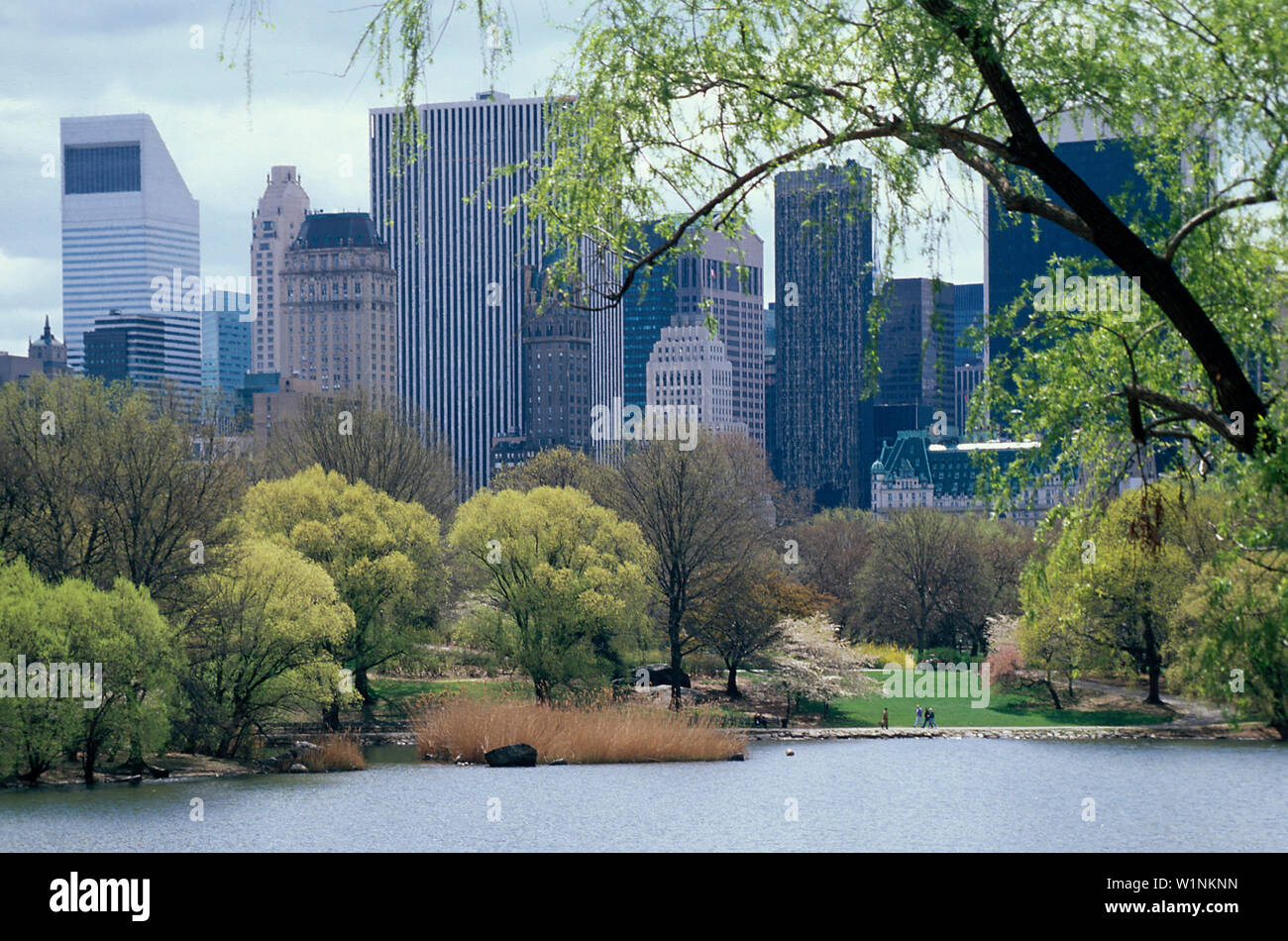 Central Park, den See, New York, USA Stockfoto