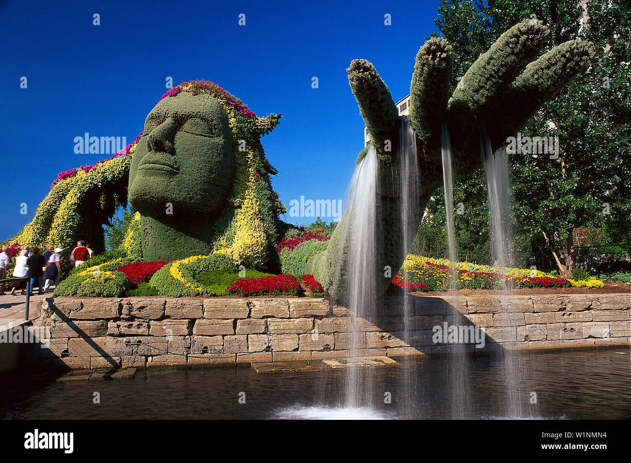 Mosaik Garten, Montreal, Quebec, Kanada Stockfoto