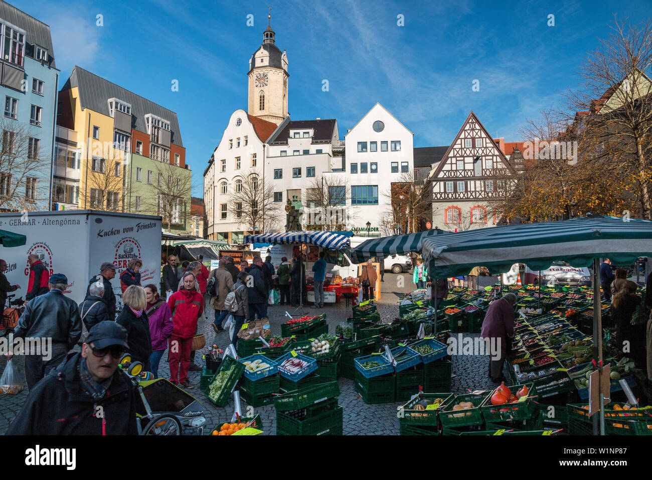 Marktplatz, Jena, Thüringen, Deutschland, Europa Stockfoto