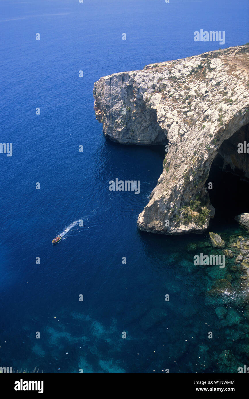 Blaue Grotte, Malta Stockfoto