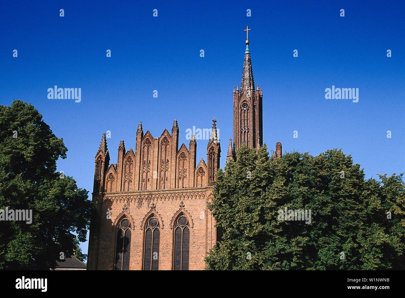 Klosterkirche, Malchow, Mecklenburgische Seenplatte Meck.-Vorpommern, Deutschland Stockfoto