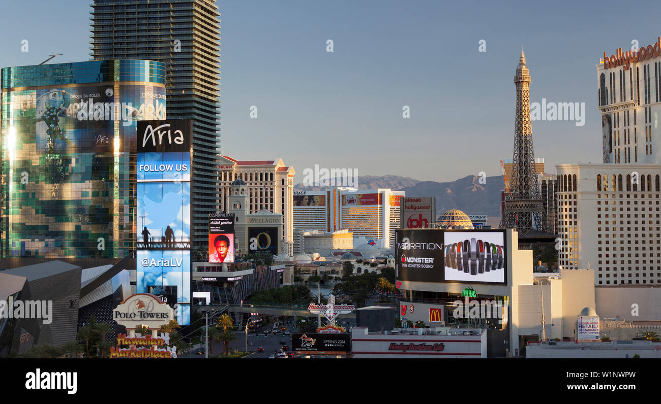 Streifen, South Las Vegas Boulevard, Las Vegas, Nevada, USA Stockfoto