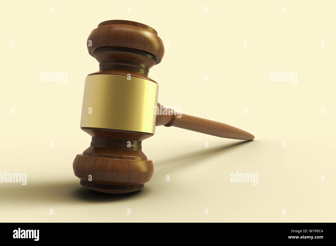 3D-Rendering von einer Auktion/Justiz Hammer Stockfoto