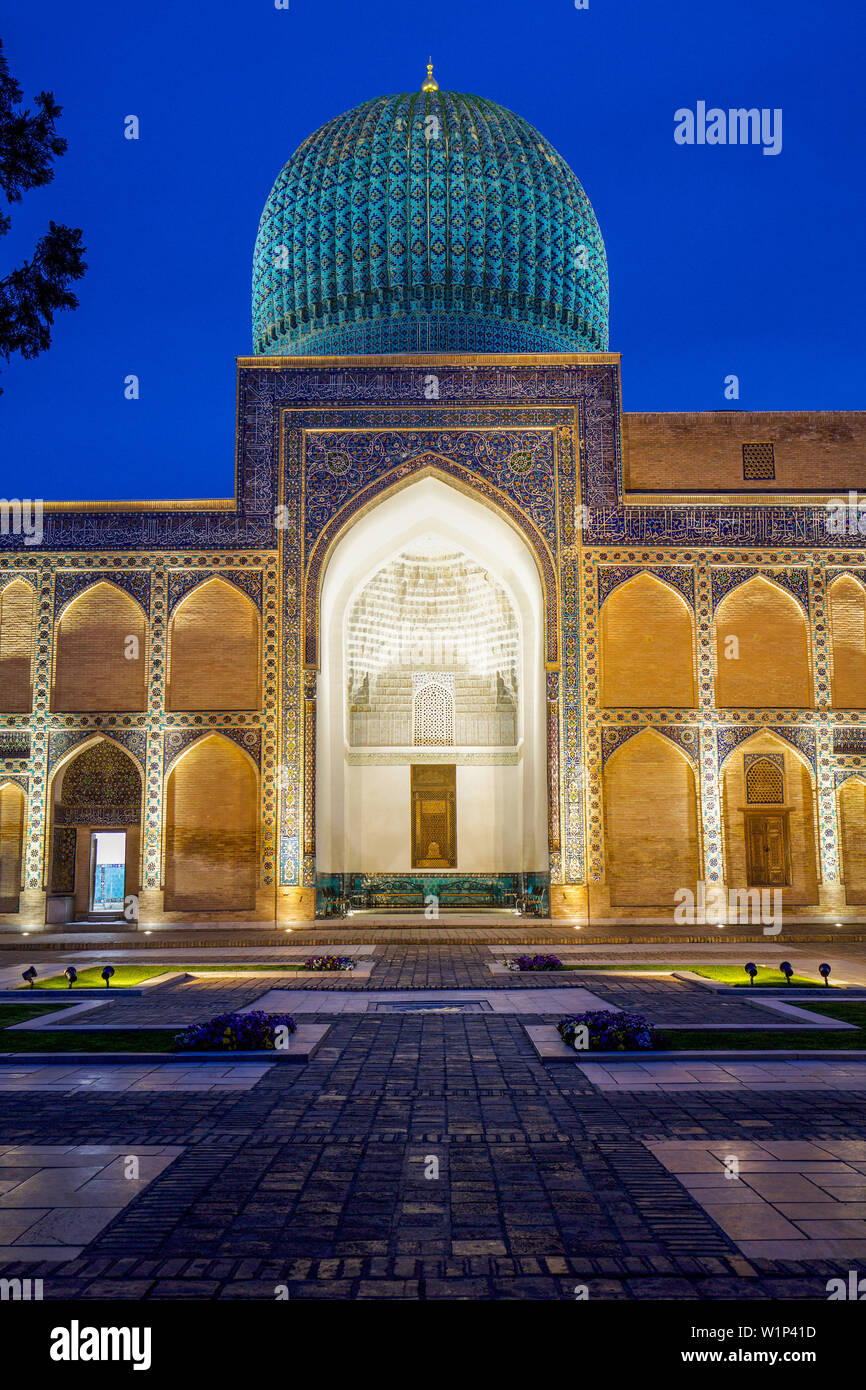 Gur Emir Grab in Samarkand, Usbekistan, Asien Stockfoto