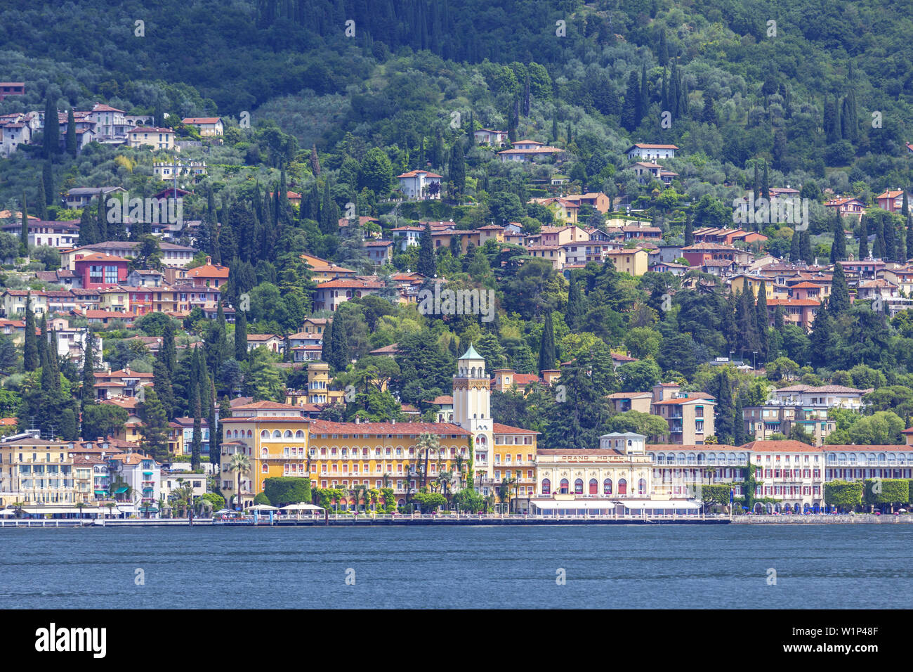 Grand Hotel in Gradone Riviera des Gardasees, Nördliche Italienische Seen, Lombardei, Norditalien, Italien, Südeuropa, Europa Stockfoto