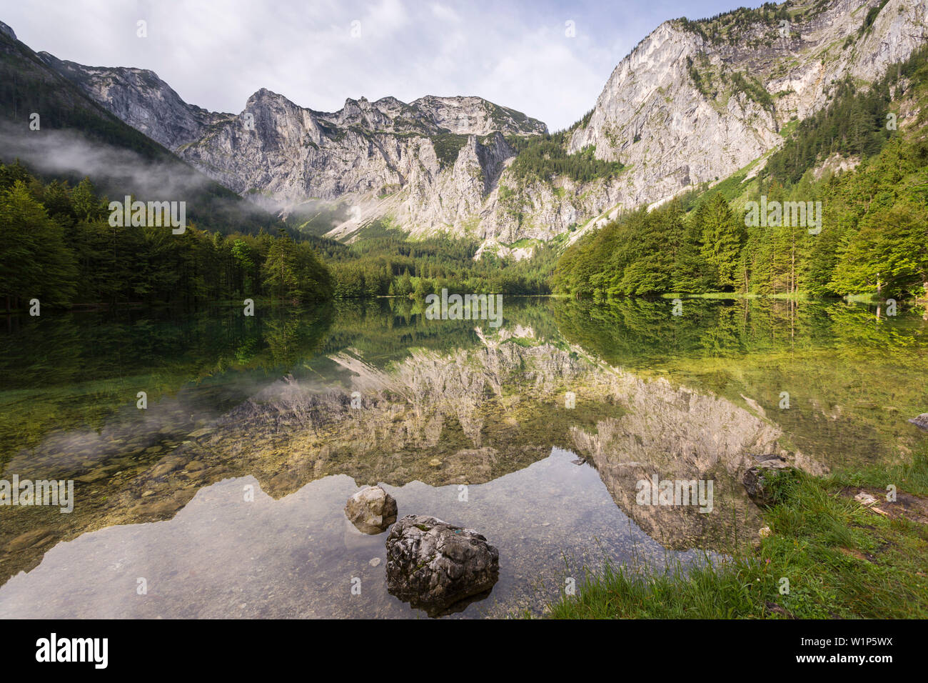 Hoellengebirge Langbath, See, Salzkammergut, Oberösterreich, Österreich, Europa Stockfoto