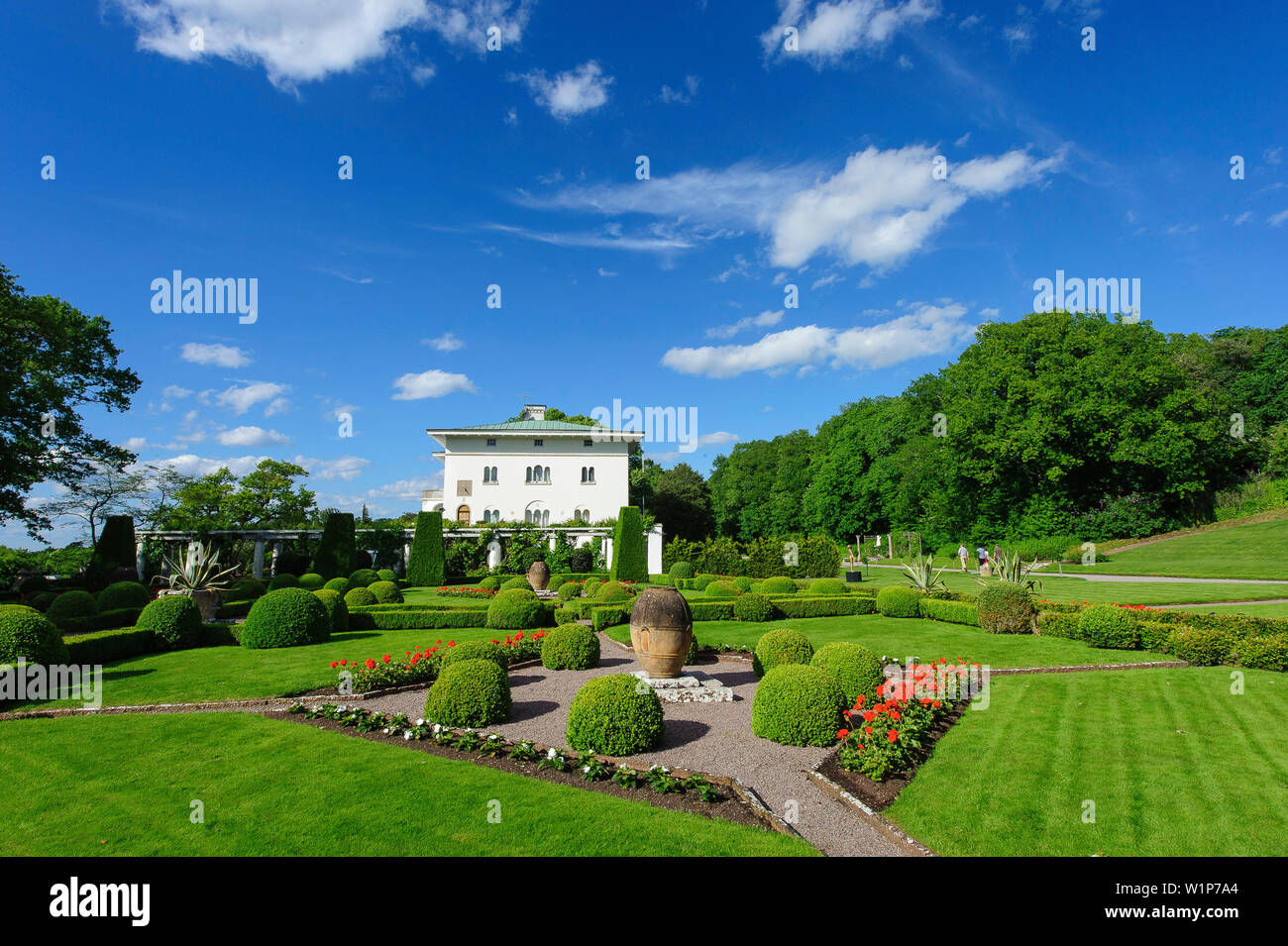 Königliche Sommerresidenz Solliden mit großen Park., Schweden Stockfoto