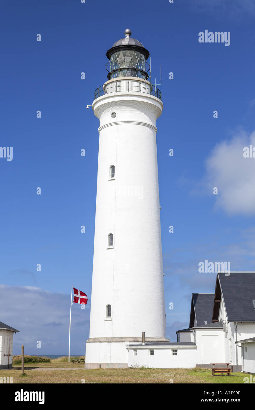 Leuchtturm von Hirthals, Nordjütland, Jütland, Cimbrian Halbinsel, Dänemark, Skandinavien, Nordeuropa Stockfoto
