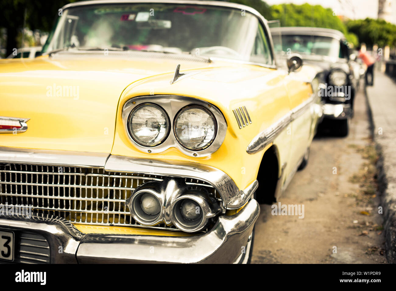 Oldtimer, Havanna, Kuba, Karibik, Lateinamerika, Nordamerika Stockfoto
