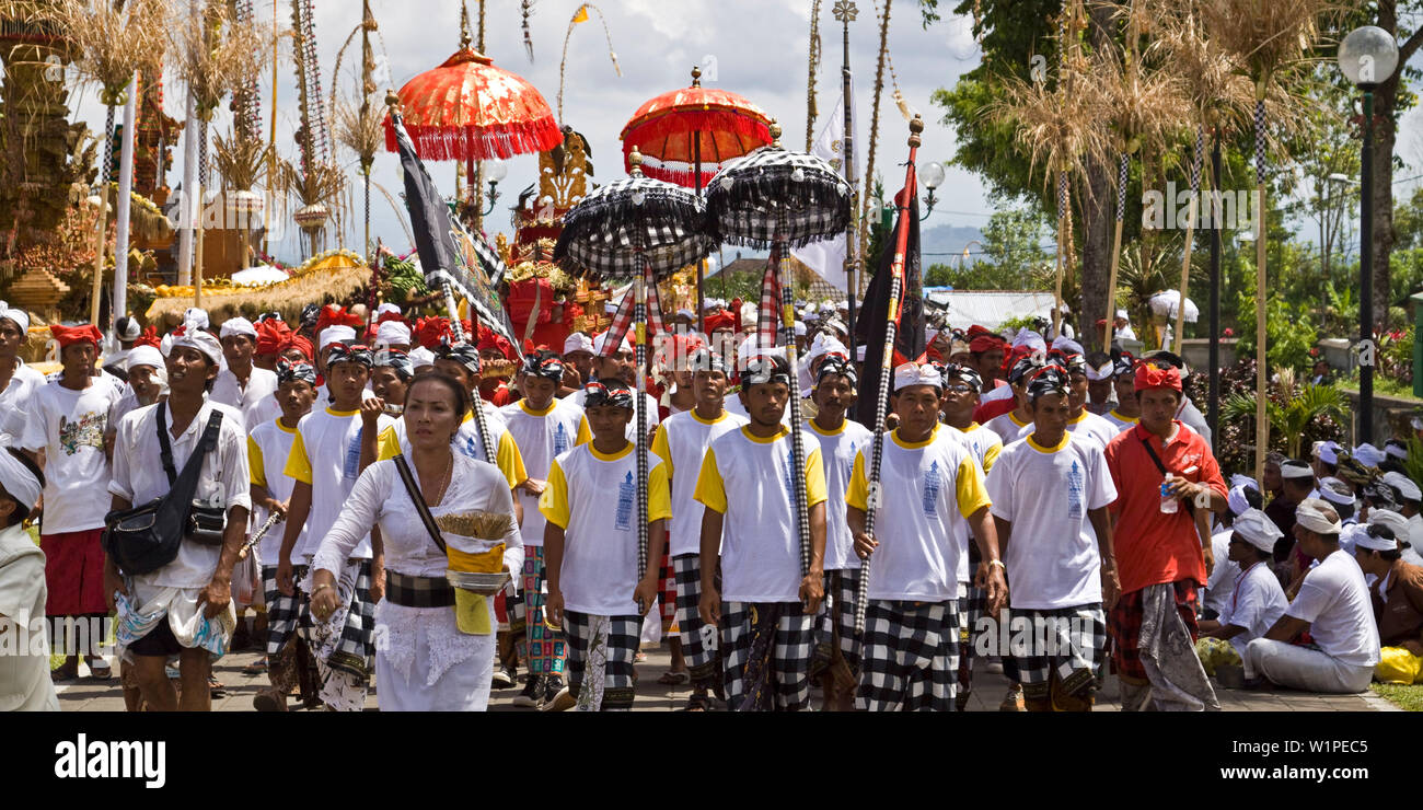 Panca Wali Krama, heilige Feier an der Besakih Tempel alle zehn Jahre, Bali, Indonesien Stockfoto