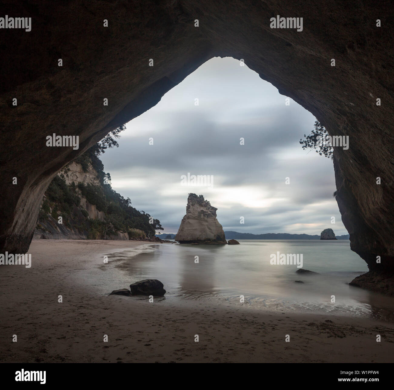 Cathedral Cove, Coromandel, Thames-Coromandel Bezirk, Coromandel Halbinsel, North Island, Neuseeland, Ozeanien Stockfoto