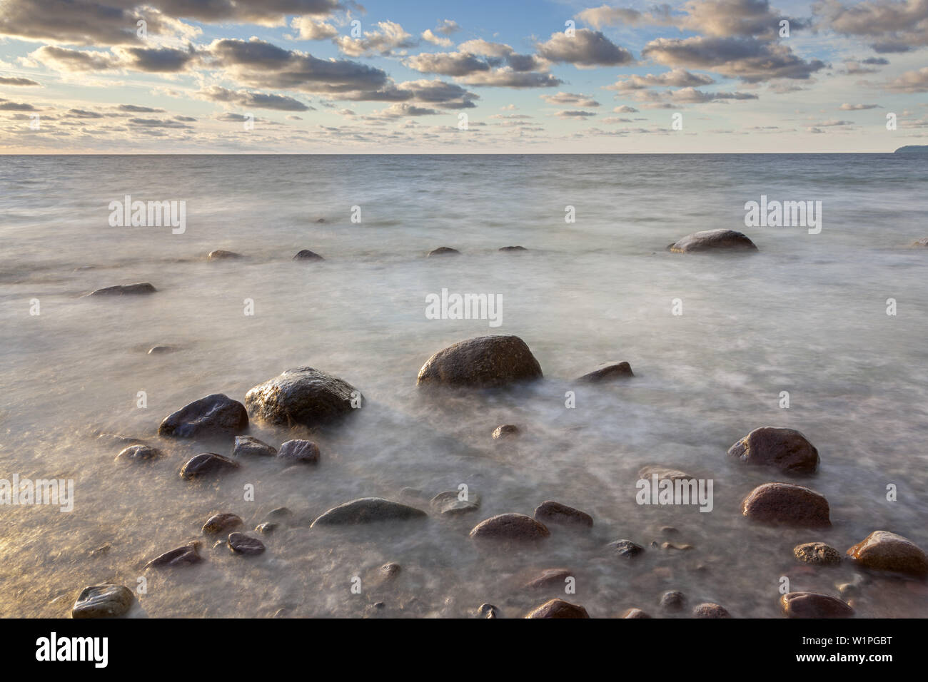 Strand in Vitt in der Nähe von Kap Arkona, die Halbinsel Wittow, Insel Rügen, Ostsee, Mecklenburg-Vorpommern, Norddeutschland, Deutschland, Europa Stockfoto