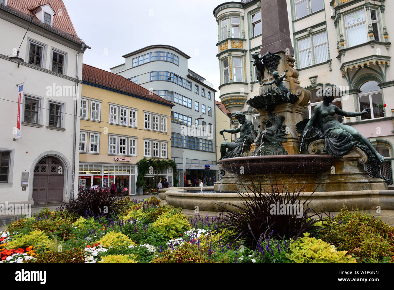 Am Anger, Erfurt, Thüringen, Eastgermany, Deutschland Stockfoto