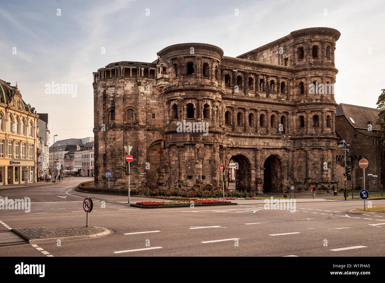 UNESCO-Welterbe Trier, Porta Nigra, Trier, Rheinland-Pfalz, Deutschland Stockfoto