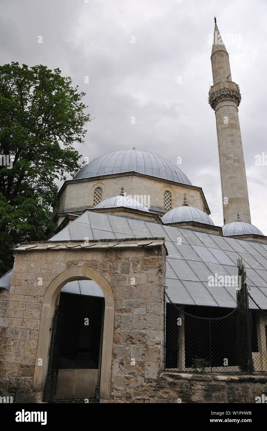 Moschee in der Altstadt von Mostar, Bosnien und Herzegowina, Bosna i Hercegovina Stockfoto