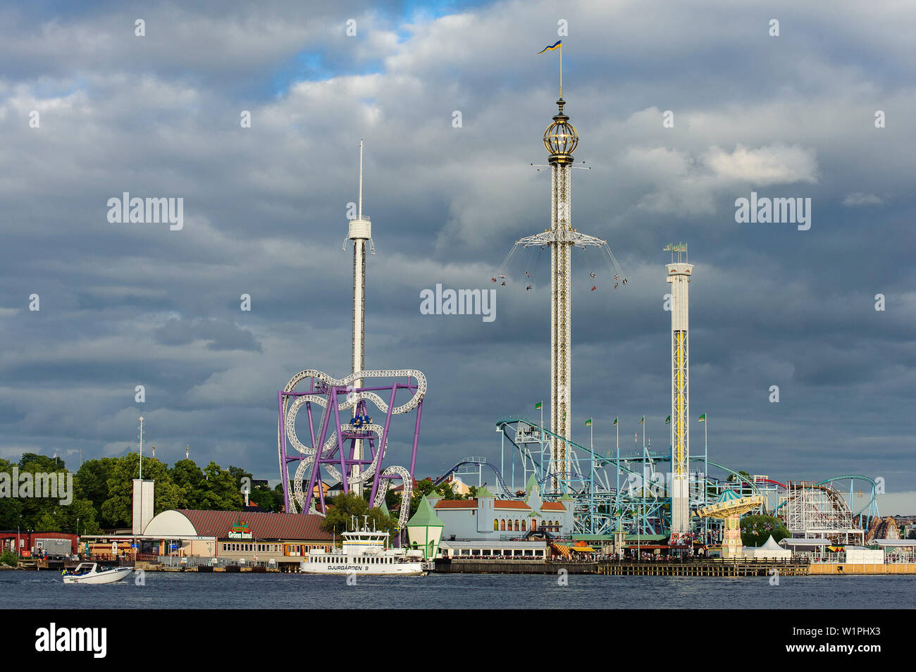Vergnügungspark Groena Lund, Stockholm, Schweden Stockfoto
