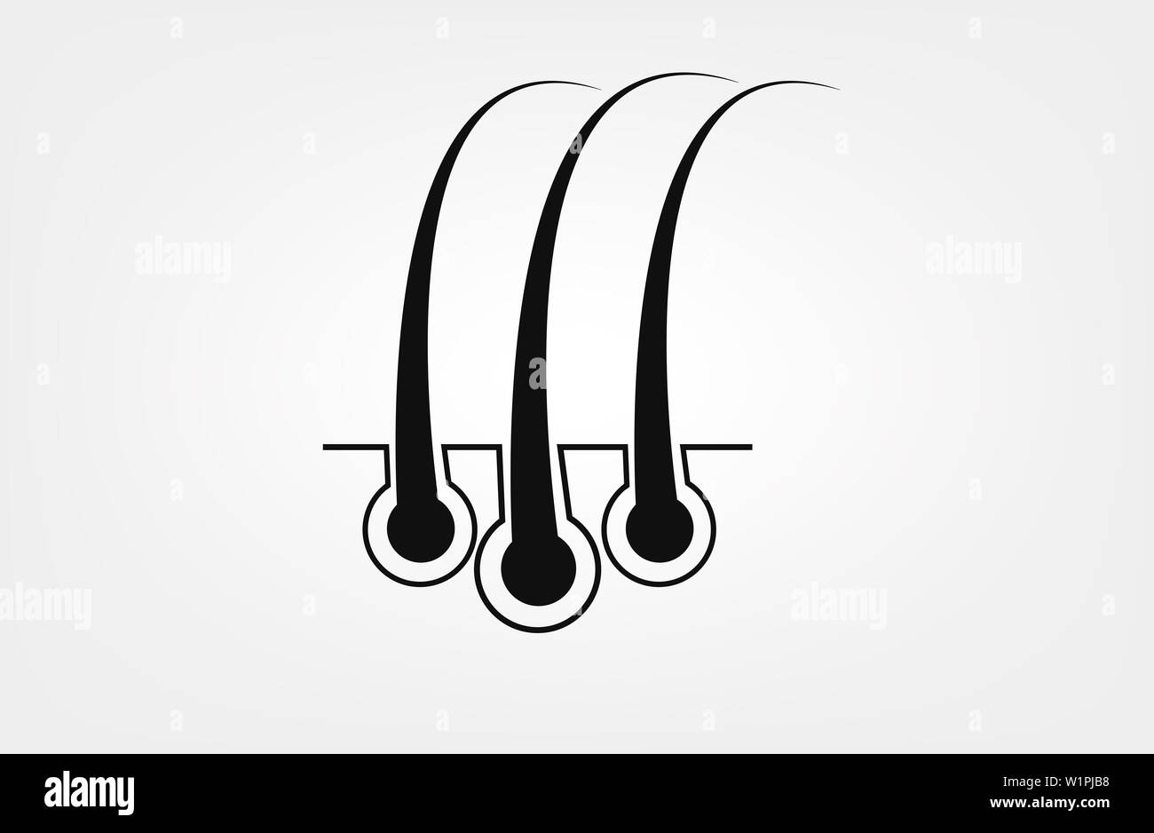 Gesunde menschliche Haut mit Poren und Muskelgewebe medizinische Verwendung, Vector Illustration Stockfoto