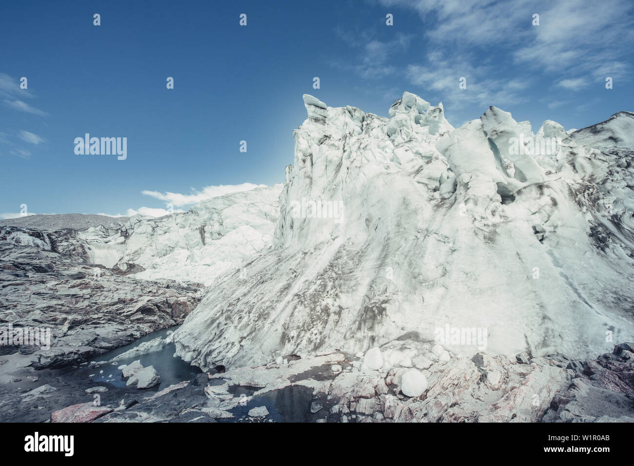 Russel Gletscher, Grönland, Dänemark, Europa Stockfoto