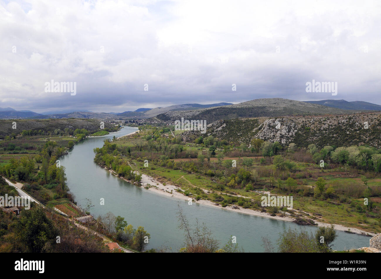 Neretva, Počitelj, Bosnien und Herzegowina, Bosna i Hercegovina Stockfoto