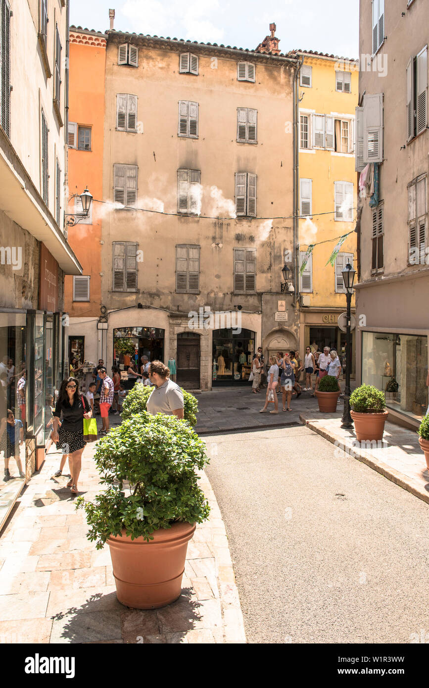 Stadt von Parfüm, Zentrum von Grasse, Sommer, Provence-Alpes-Cote d'Azur,  Frankreich Stockfotografie - Alamy