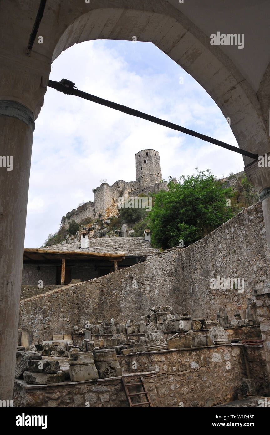 Altstadt, Počitelj, Bosnien und Herzegowina, Bosna i Hercegovina Stockfoto