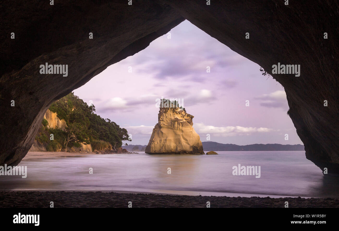 Cathedral Cove, Coromandel, Thames-Coromandel Bezirk, Coromandel Halbinsel, North Island, Neuseeland, Ozeanien Stockfoto